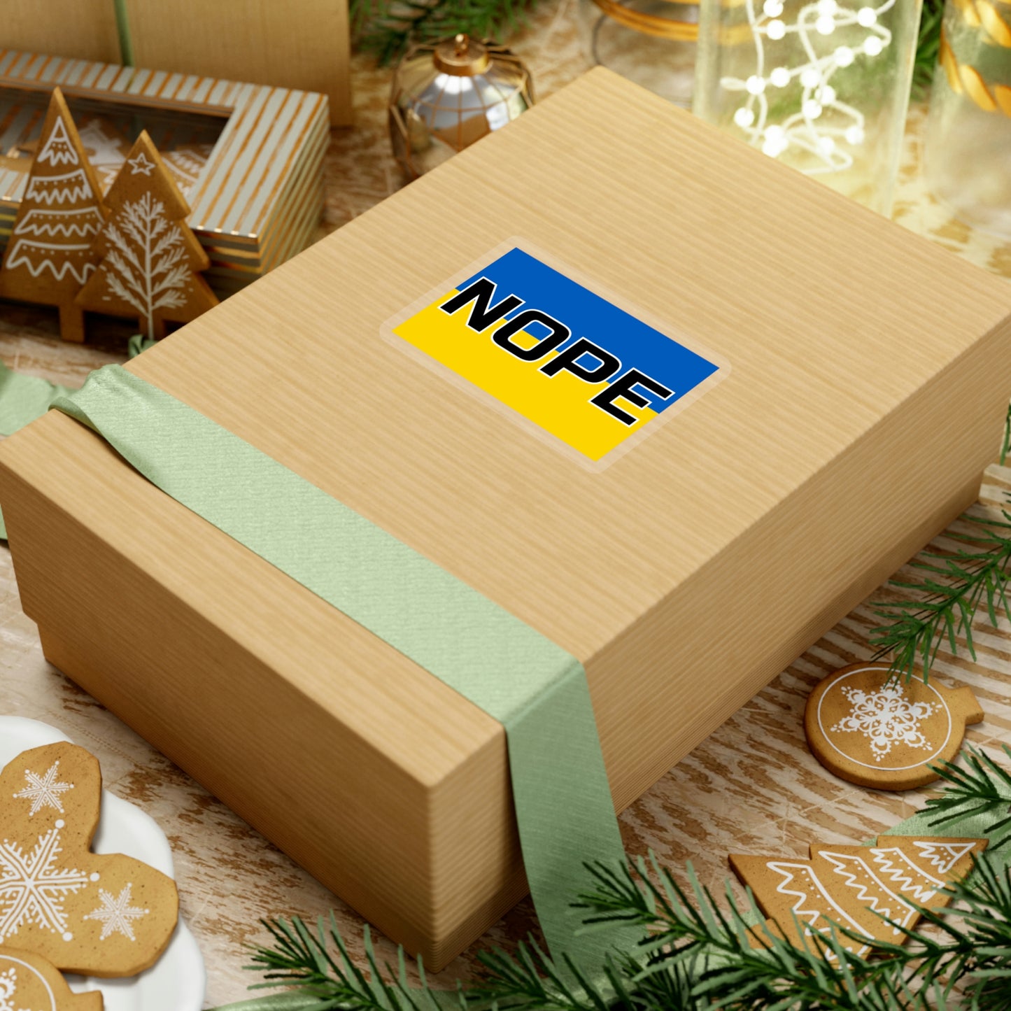Ukraine Nope: Kiss-Cut Stickers