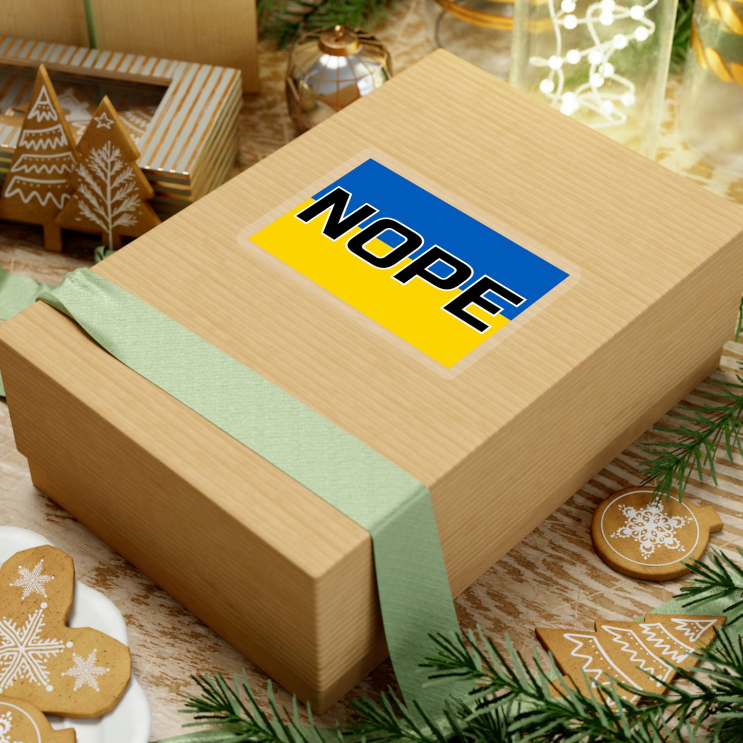 Ukraine Nope: Kiss-Cut Stickers