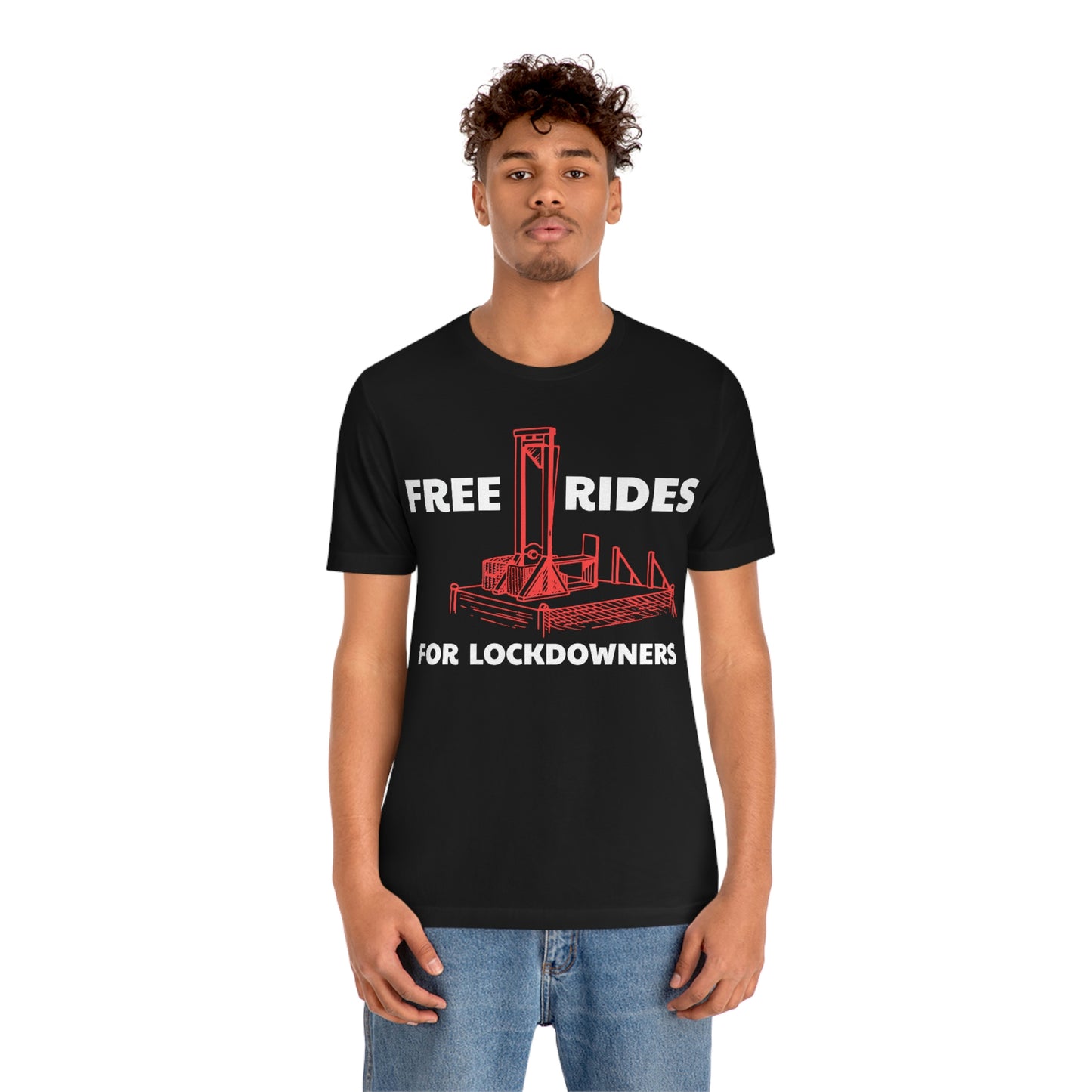 Free Rides for Lockdowners: Unisex Jersey Short Sleeve Tee