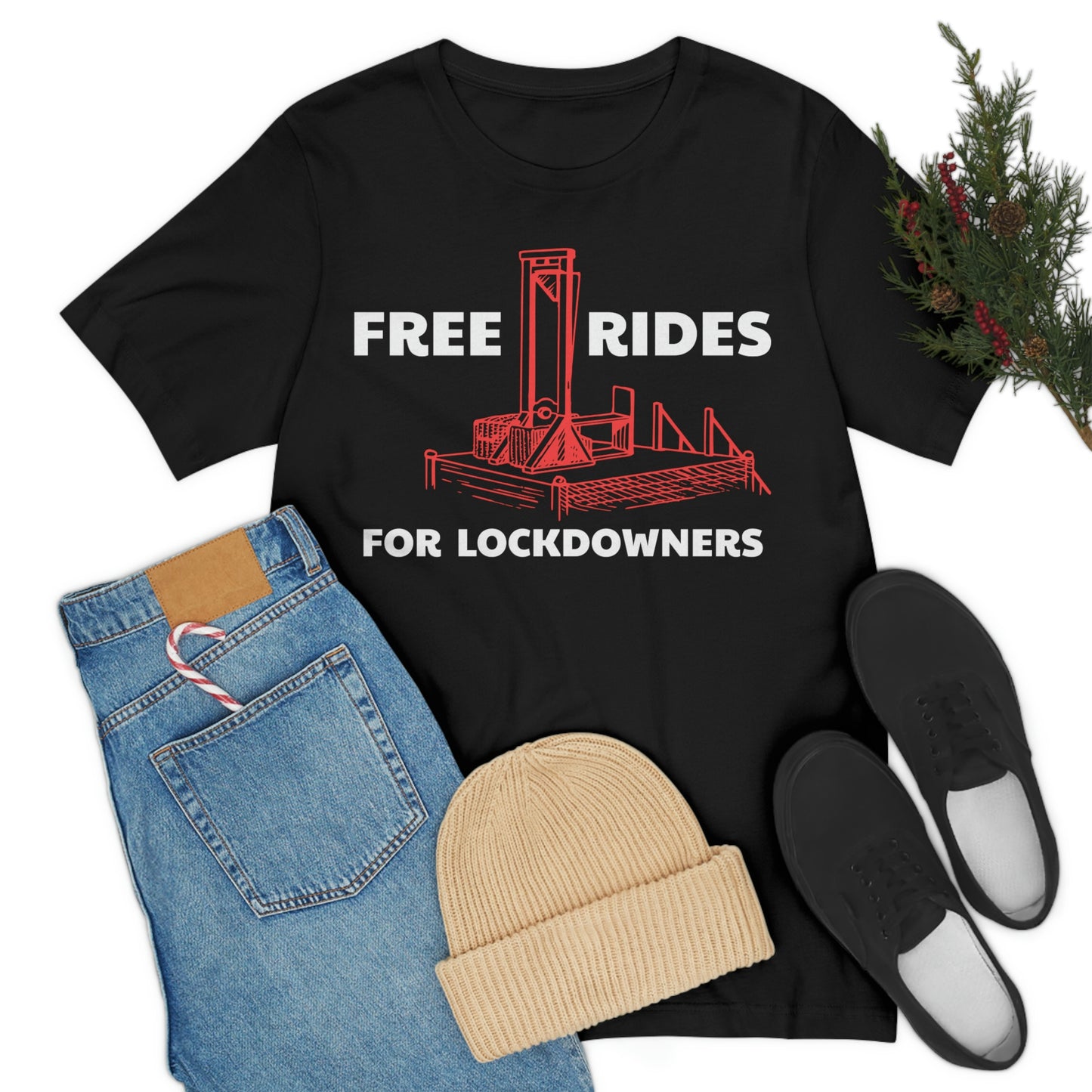 Free Rides for Lockdowners: Unisex Jersey Short Sleeve Tee