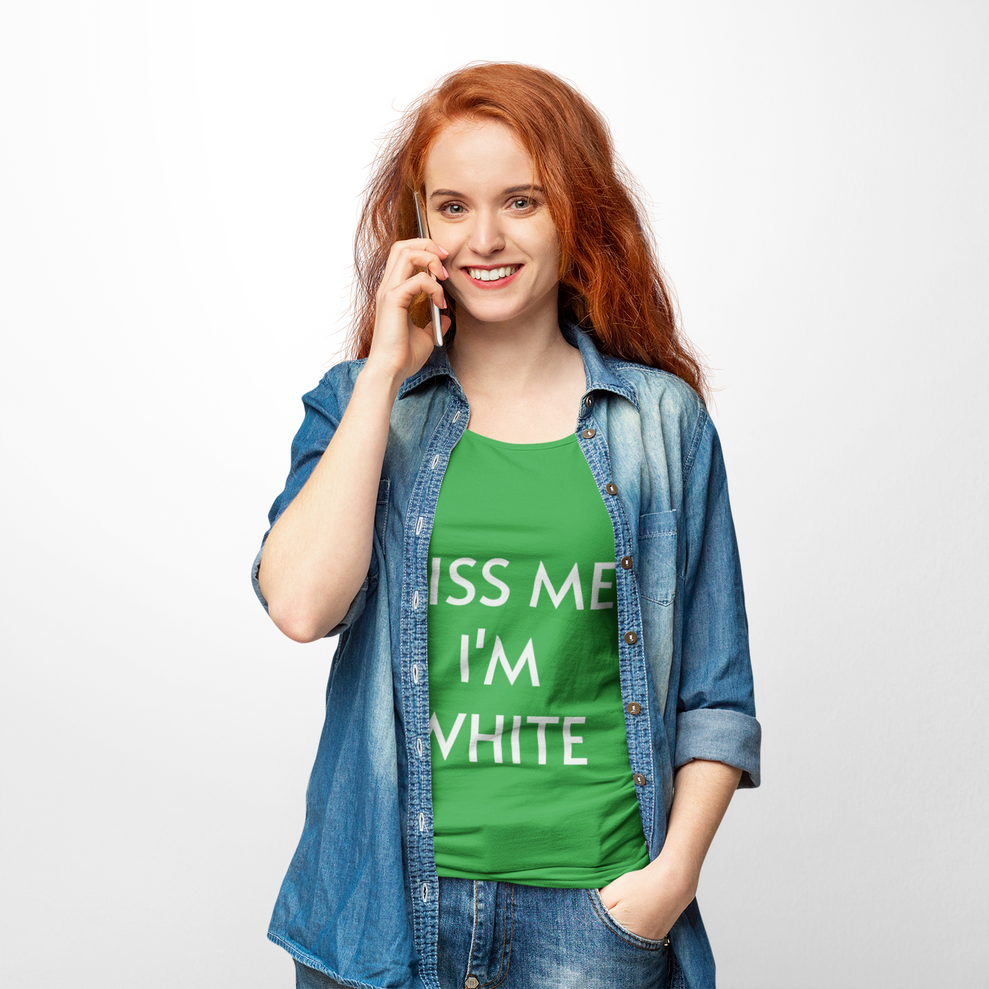Kiss me, I'm white. Unisex Heavy Cotton Tee