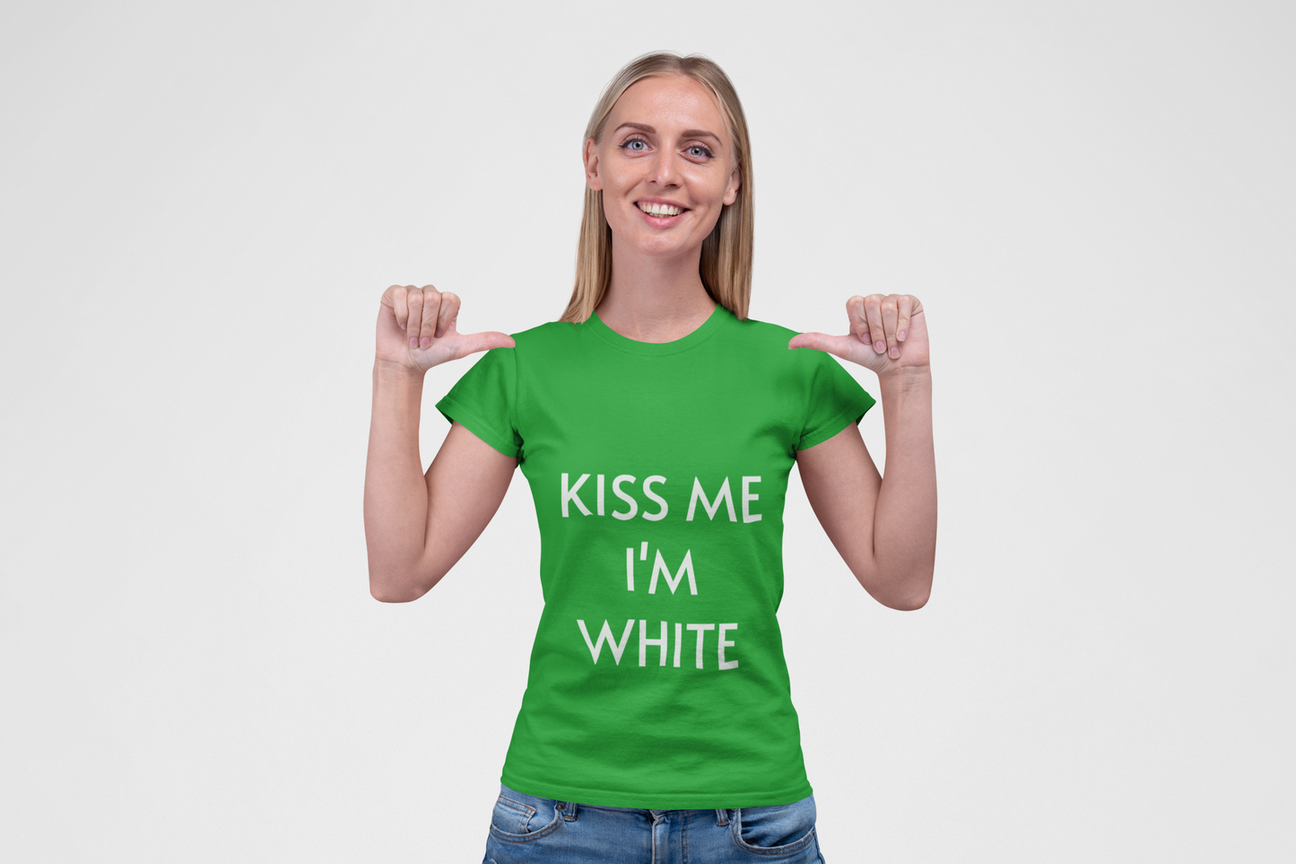Kiss me, I'm white. Unisex Heavy Cotton Tee